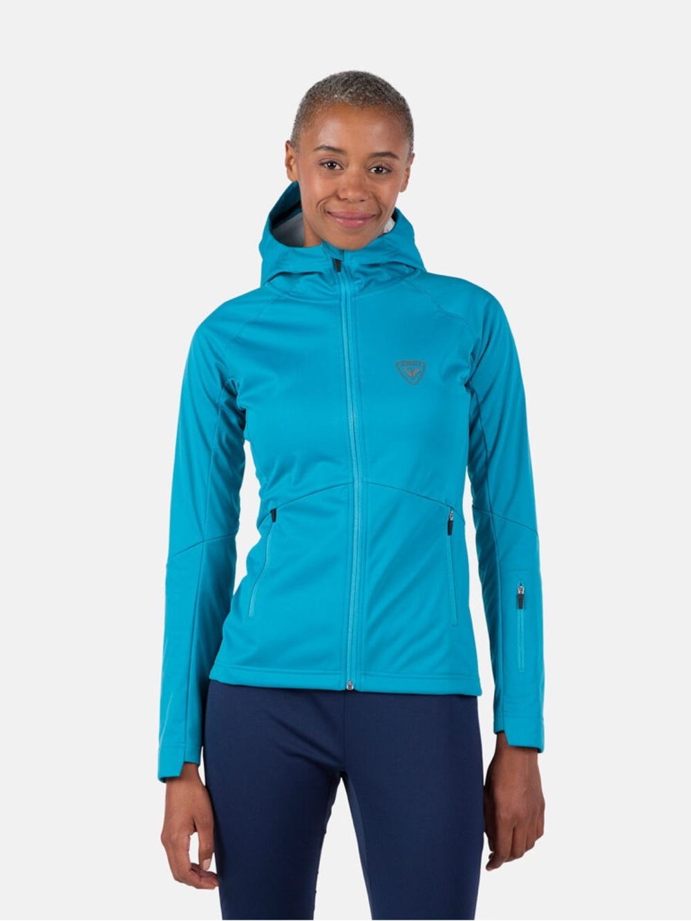 ROSSIGNOL WOMEN'S GENETYS HOODED SOFT SHELL JACKET